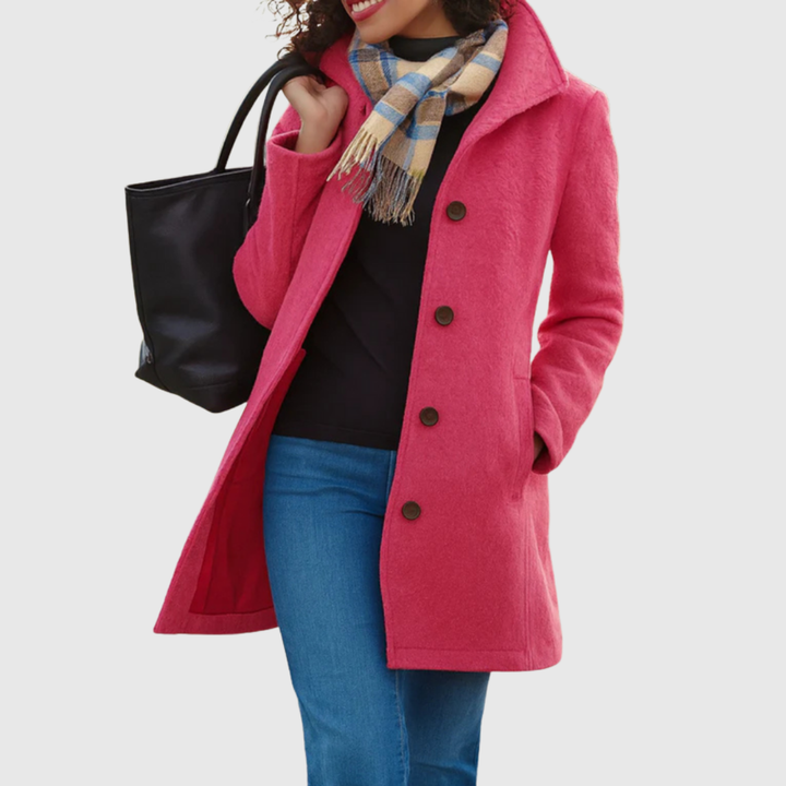 Delilah – Classic Tailored Button-Front Coat