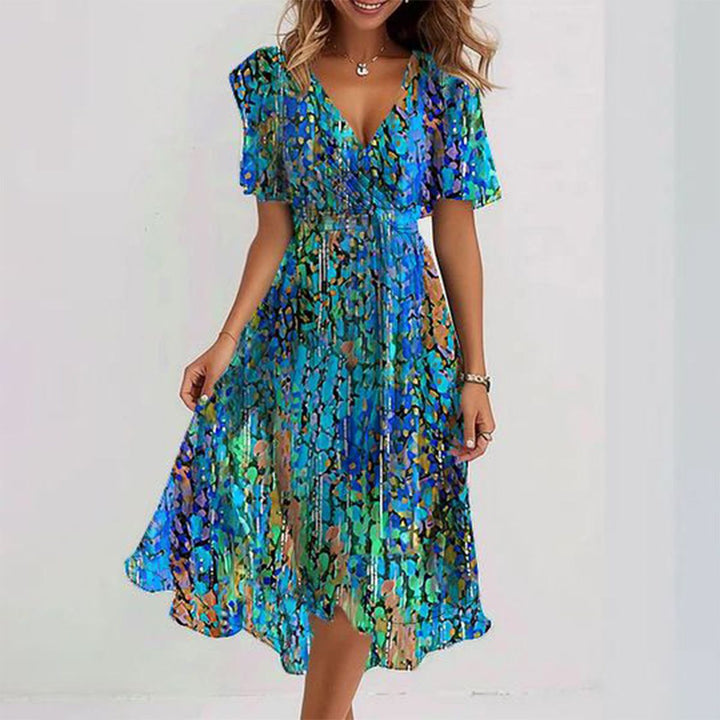 Gracelyn | Breezy Blue Midi Dress