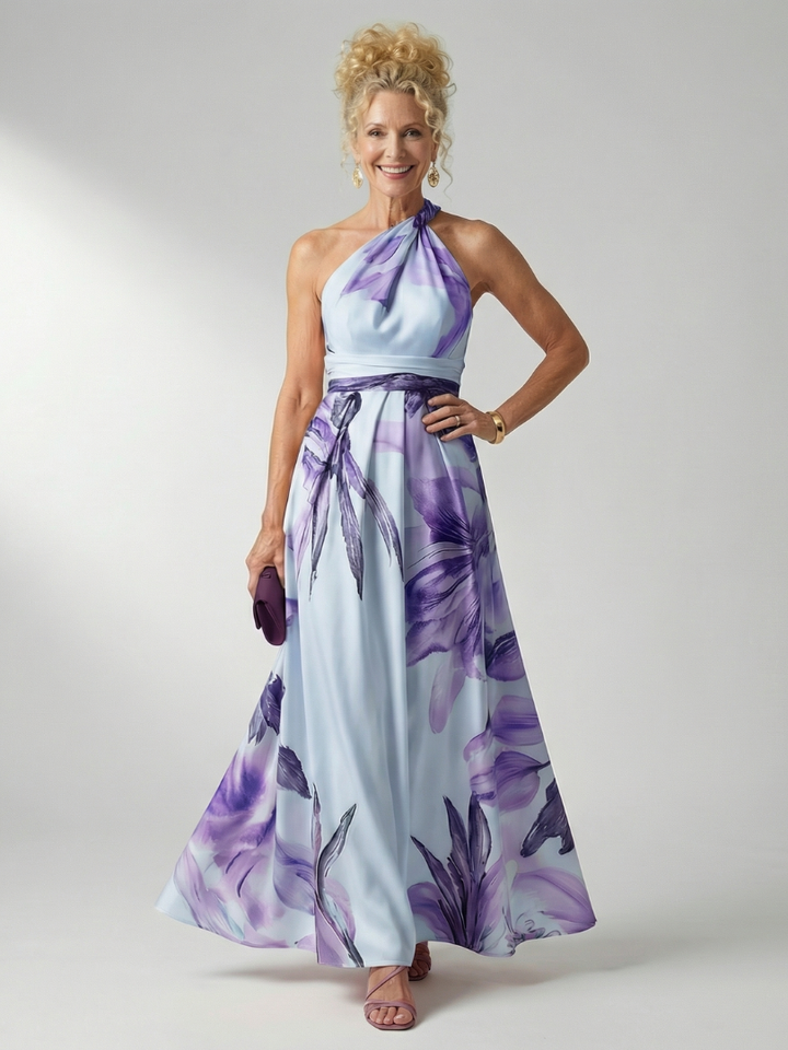 Amelia | Light Floral Maxi Dress