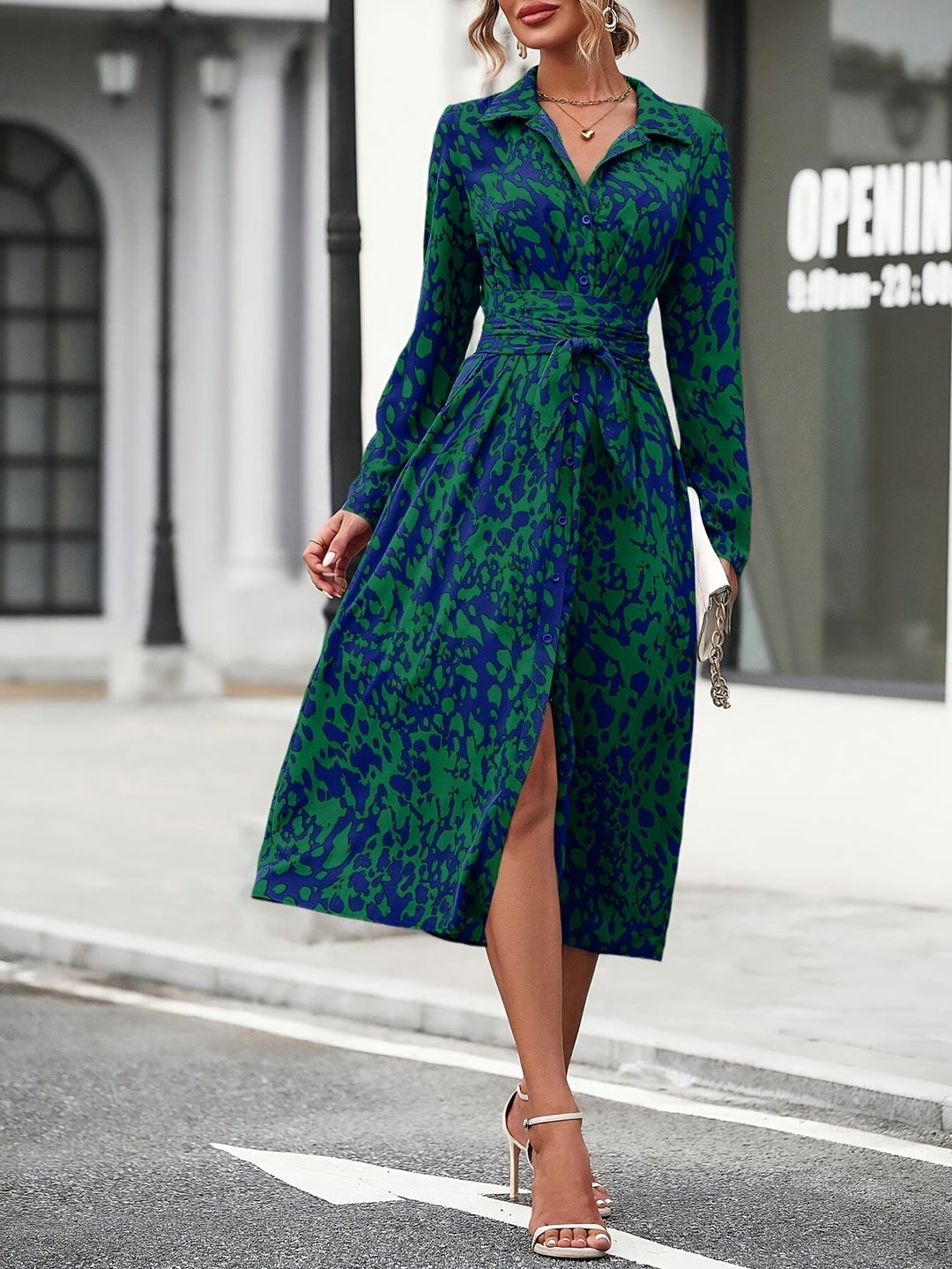 Remmy | Geometric Shirt Dress