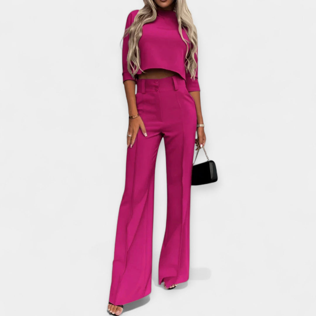 Lila | Coordinated Crop Top and Pants Set