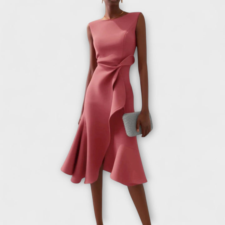 Nora | Draped Asymmetric Midi