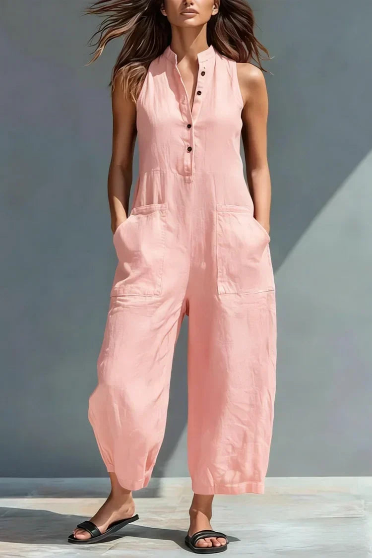 Aubree | Elegant Linen Jumpsuit