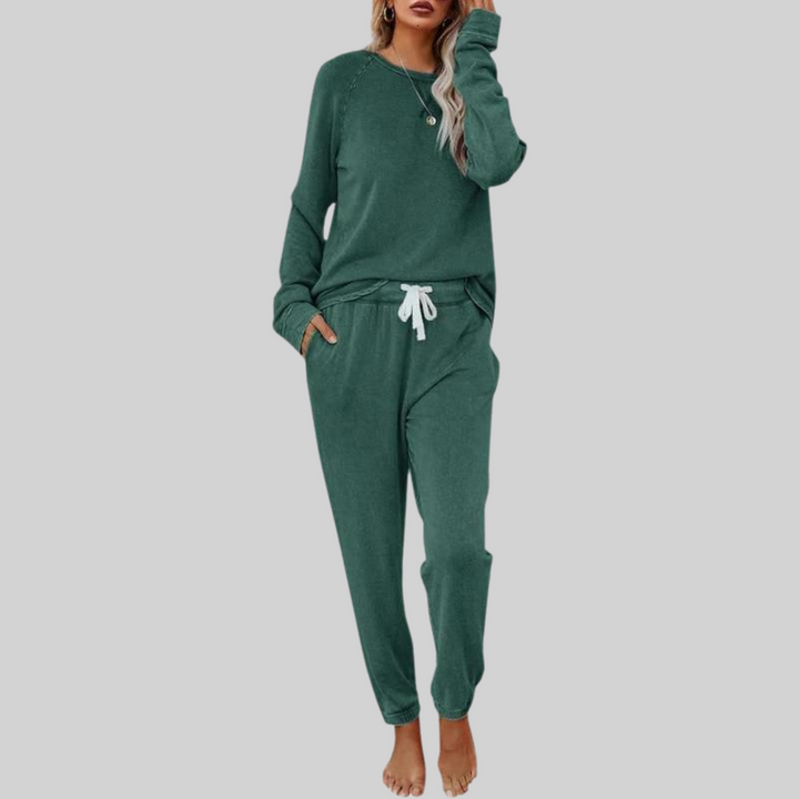 Tyne | Casual Long Sleeve and Sweatpants Set