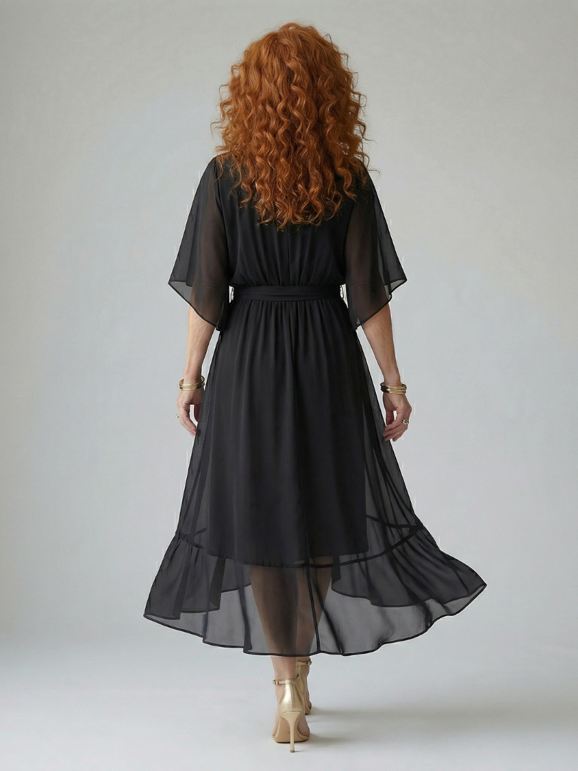 Alanna | Light Drape Midi Dress