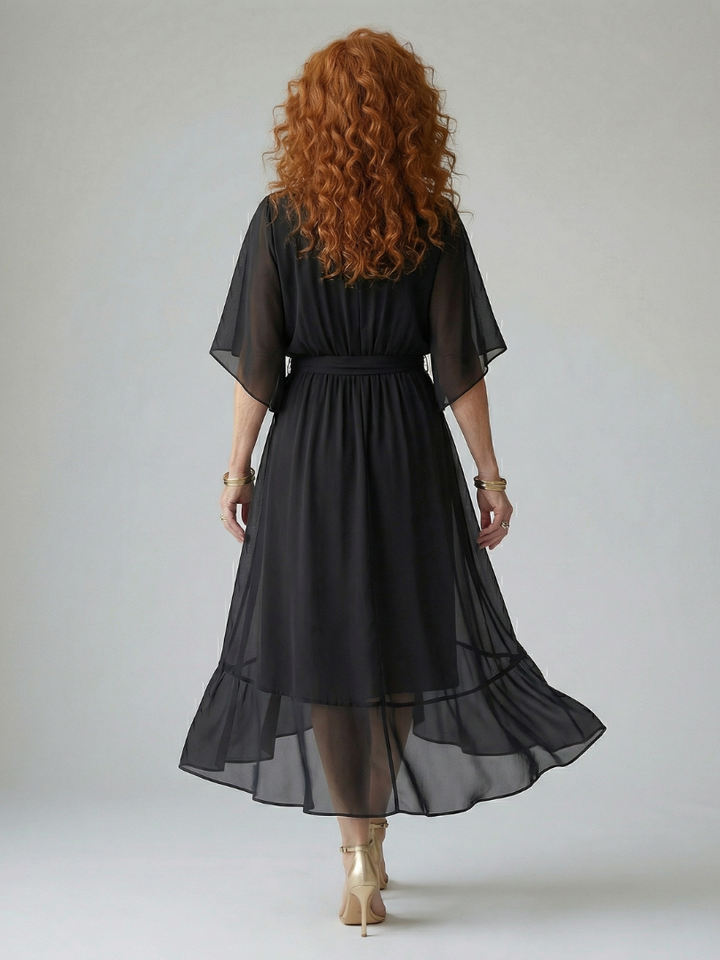 Alanna | Light Drape Midi Dress