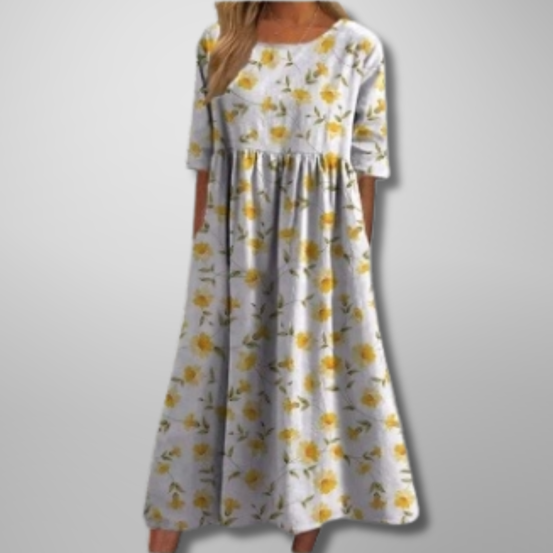 September | Relaxed Floral Midi Dress