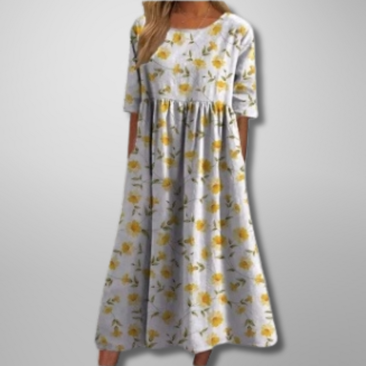 Faye | Relaxed Floral Midi