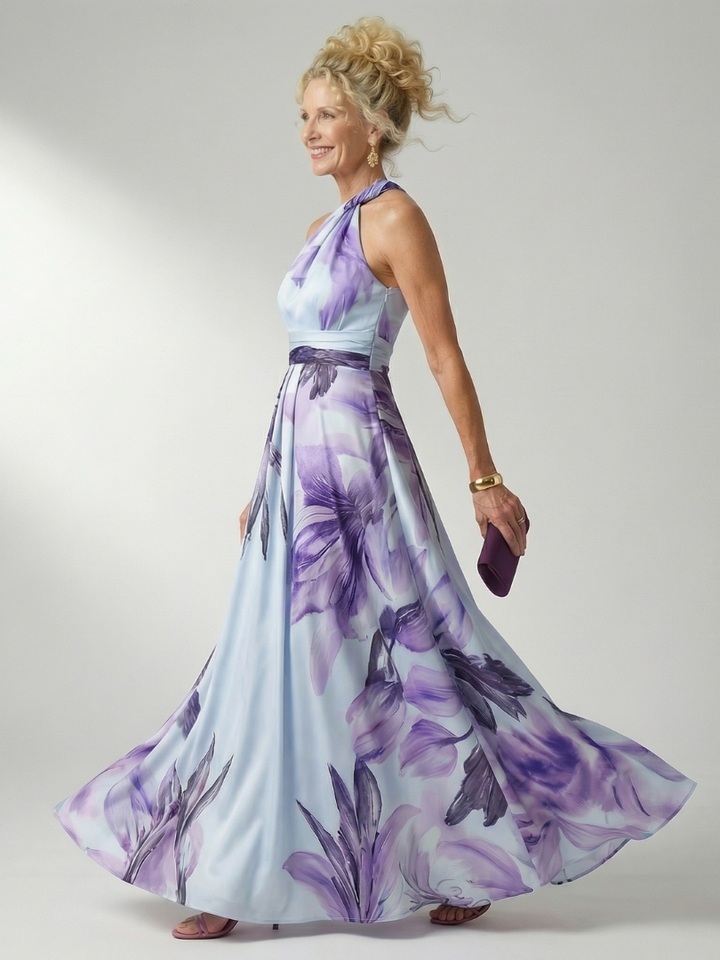Amelia | Light Floral Maxi Dress