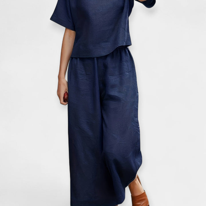Seren | Breezy Short Sleeve Pantsuit