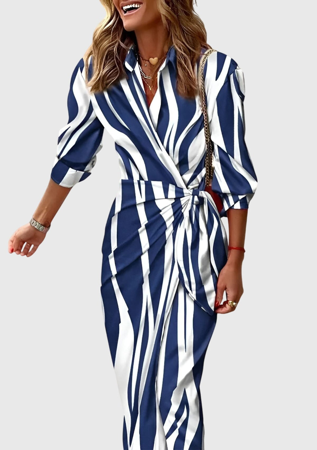 Magnolia | Elegant Wrap Dress with Print