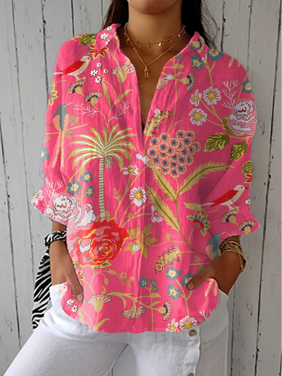 Louella | Tropical Blossom Blouse
