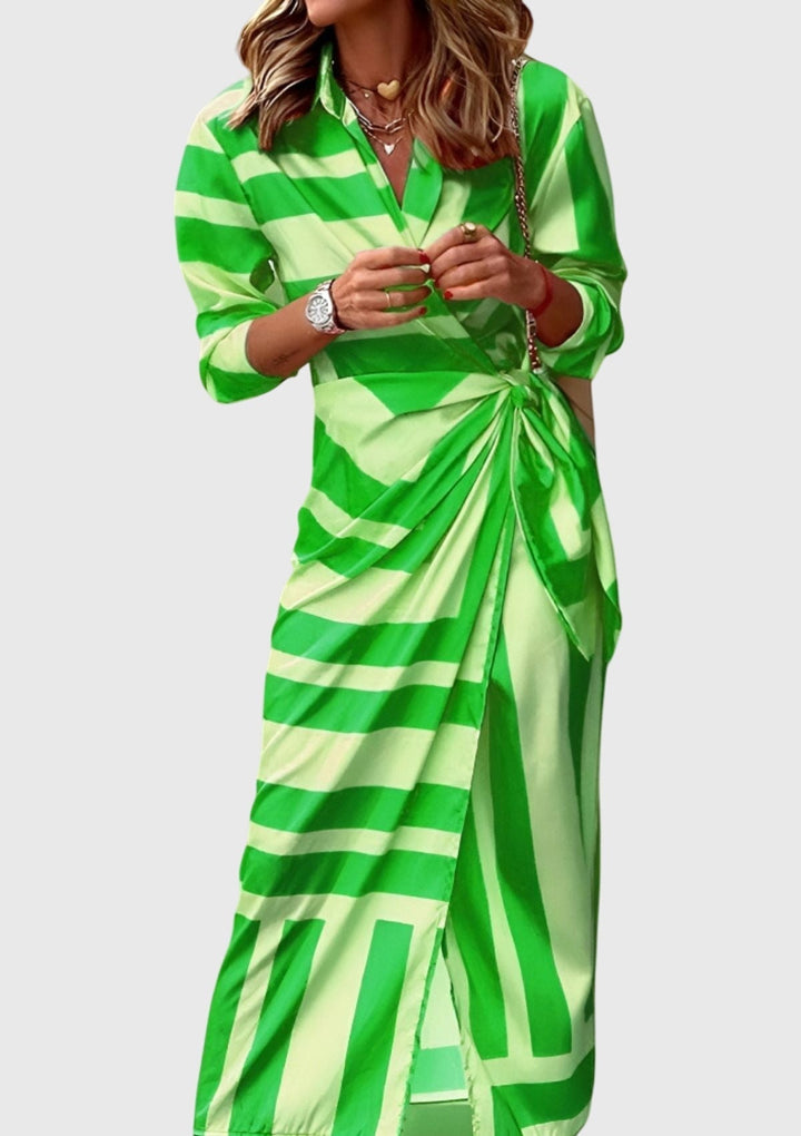 Magnolia | Elegant Wrap Dress with Print