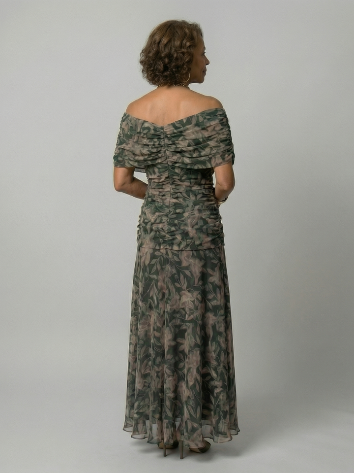 Elin | Off Shoulder Flow Midi Dress