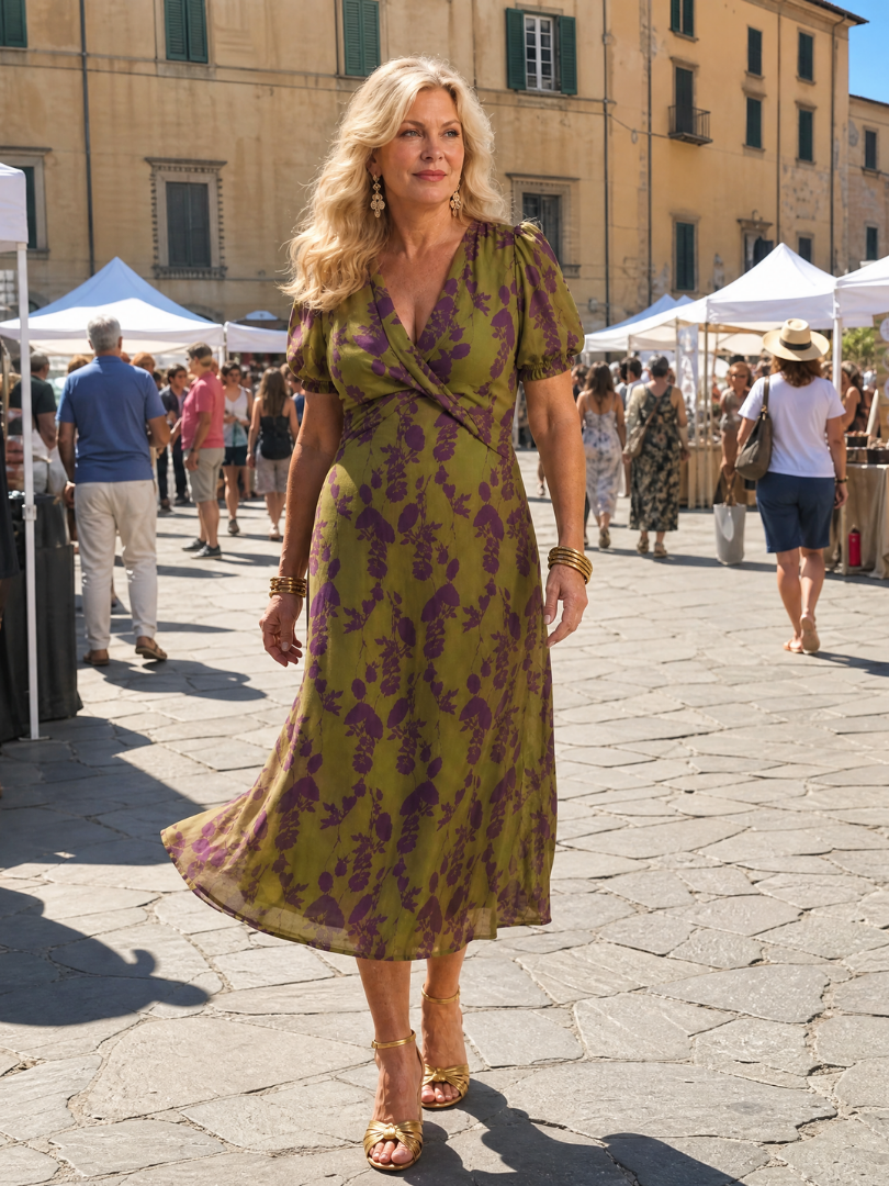 Sophia | Relaxed Floral Midi Dress