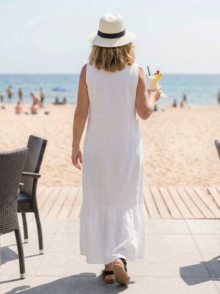 Janie | Easy Drape Midi Dress
