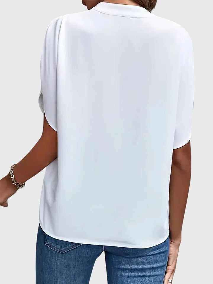 Maila | Soft and Elegant V-Neck Shirt