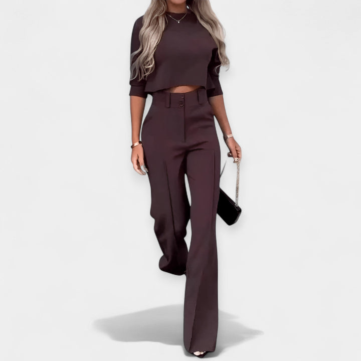 Lila | Coordinated Crop Top and Pants Set