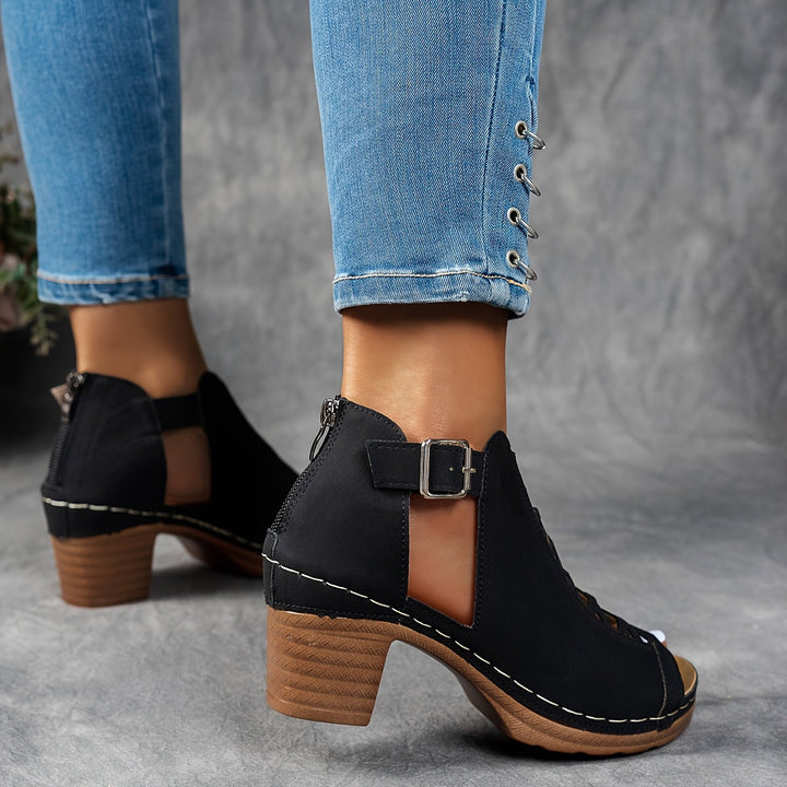 Vicky | Lattice-Heel Sandals