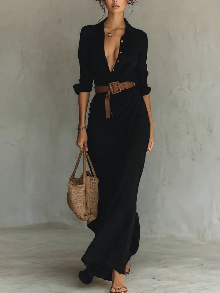 Raven | Elegant Wrap Dress
