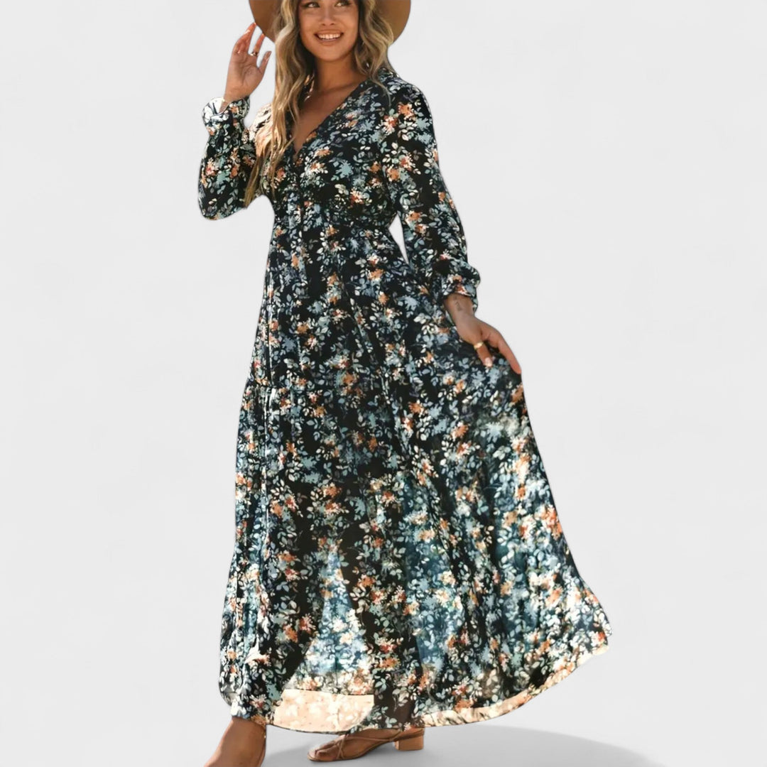 Forsythia | Floral Tiered Maxi Dress