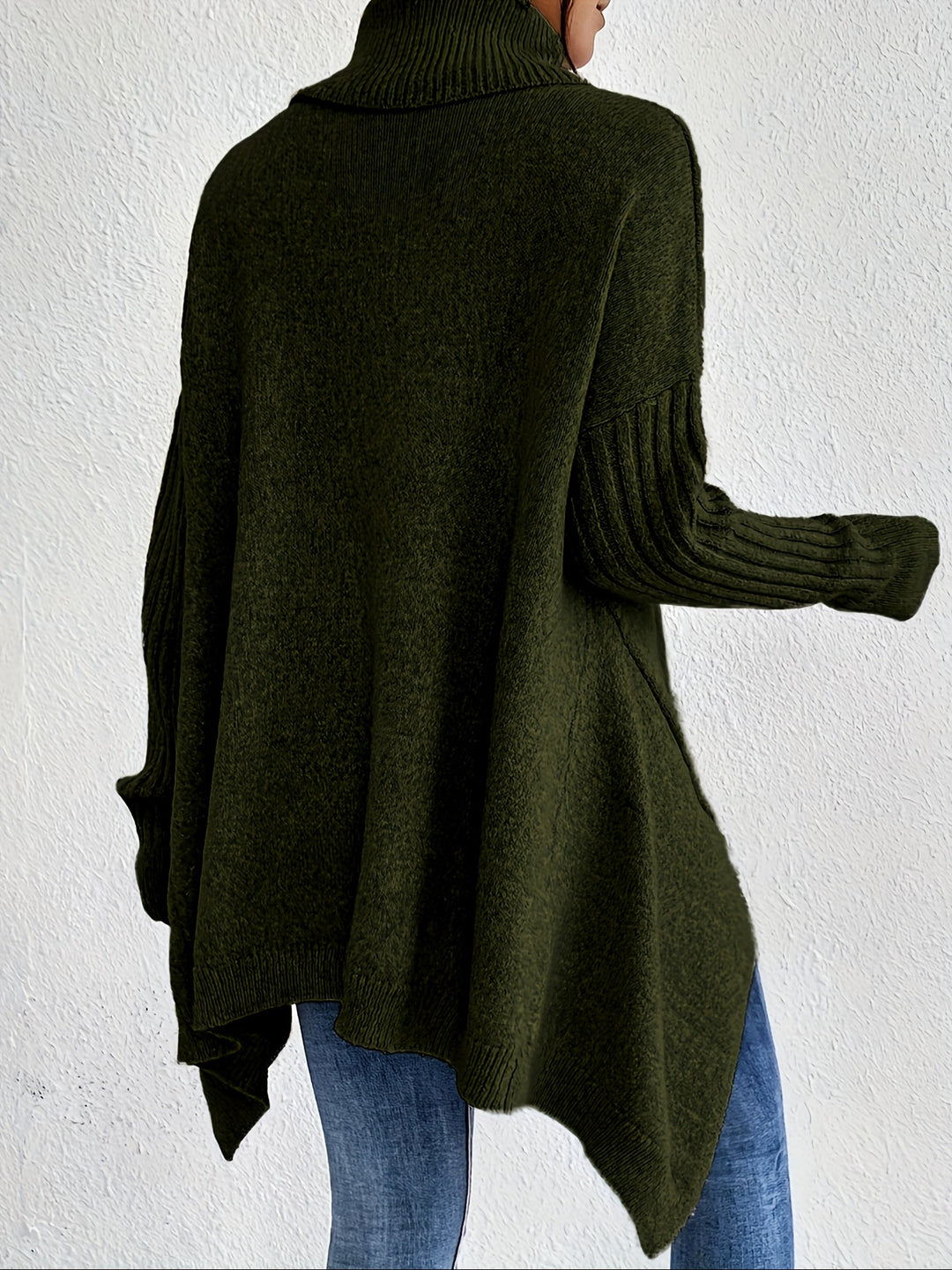 Karen – Oversized Turtleneck Knit Sweater