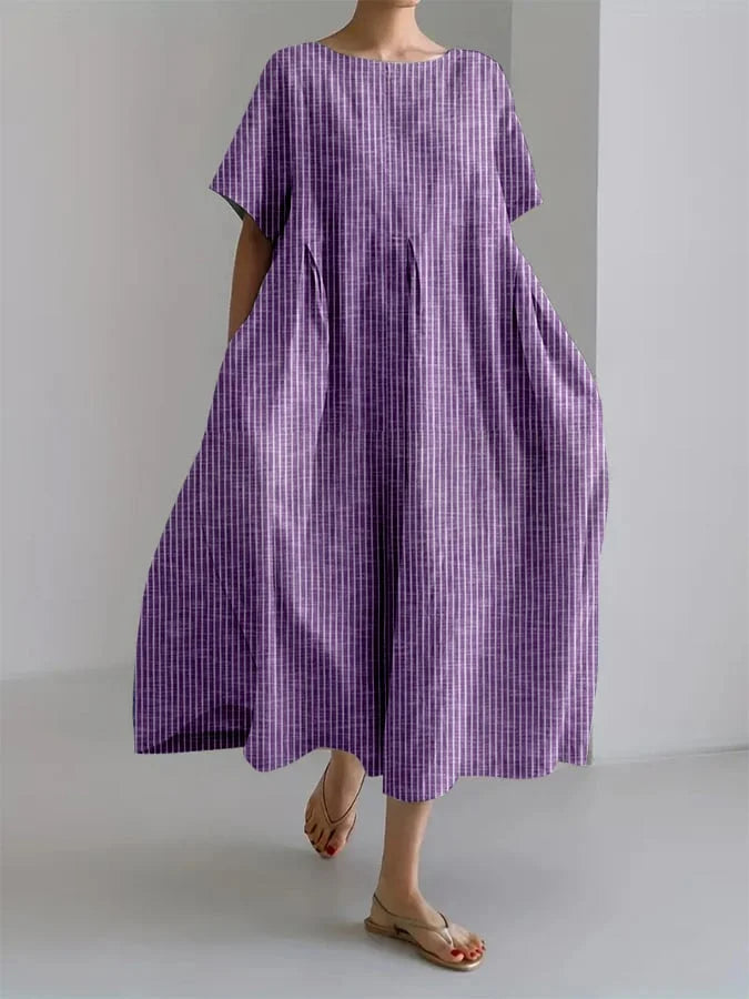 Shada | Flattering Summer Stripped Maxi Dress