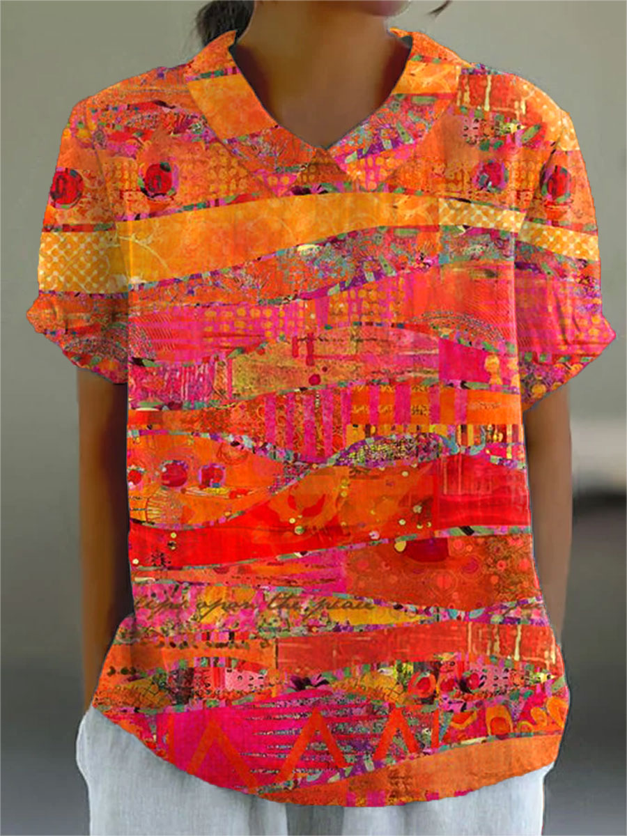 Maisie | Abstract Print Shirt