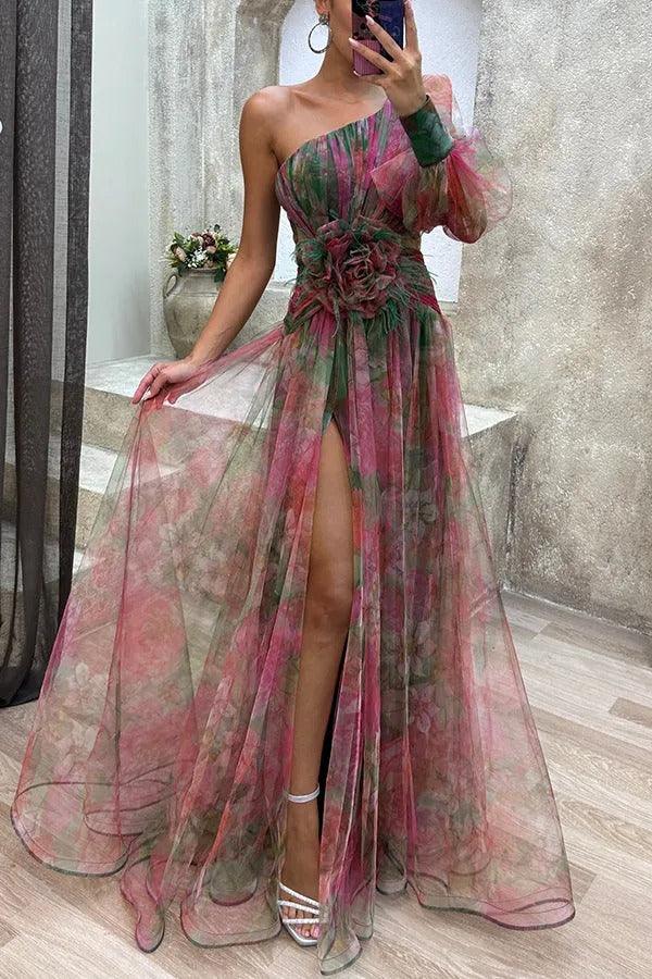 Darya | Summer Escape Beauty Floral Pleated Maxi Dress