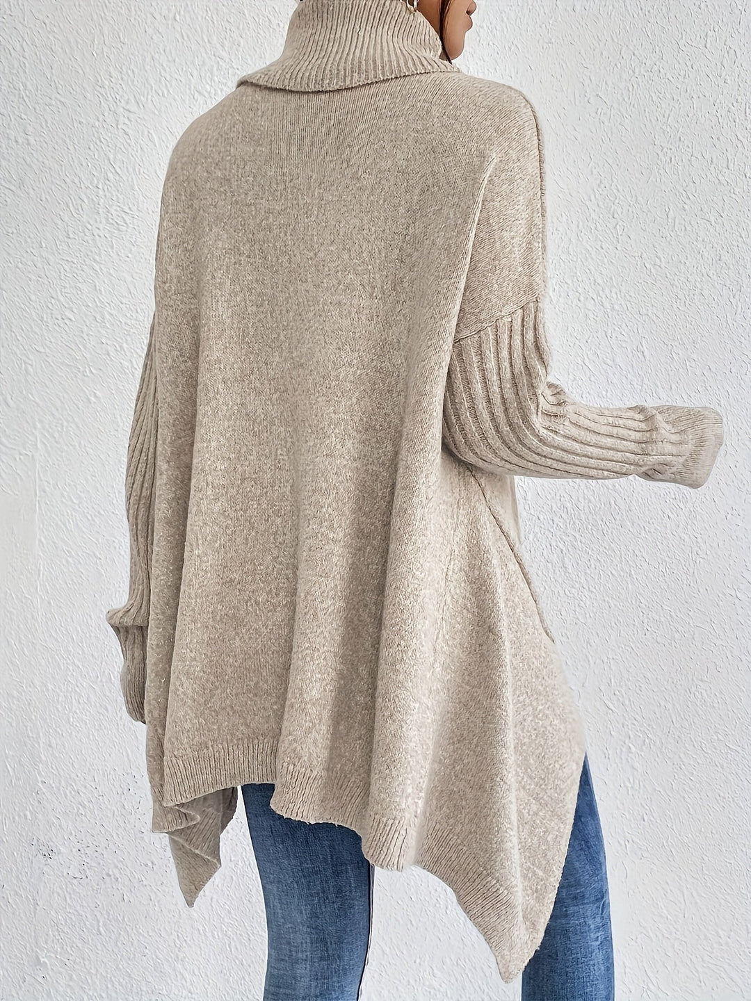 Karen – Oversized Turtleneck Knit Sweater