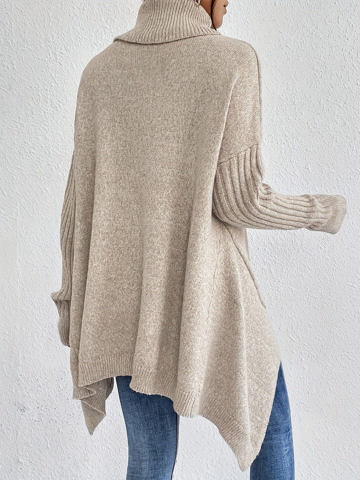 Karen – Oversized Turtleneck Knit Sweater