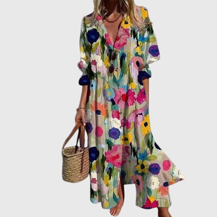 Elsie | Elegant Bohemian Maxi Dress