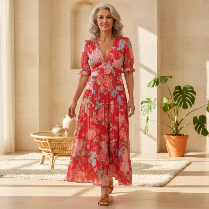 Eden | Vibrant Floral Dress
