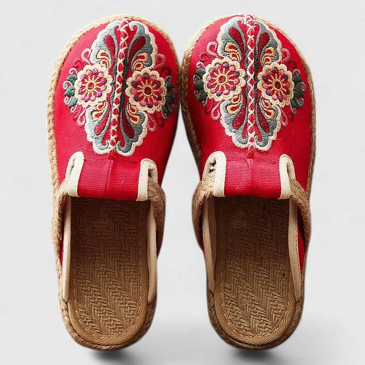 Kalani | Comfortable Handmade Floral Mules