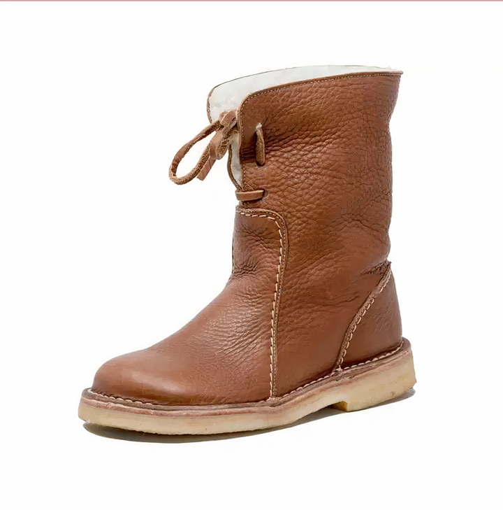 Sahasra | Casual Leather Mid-Calf Boots
