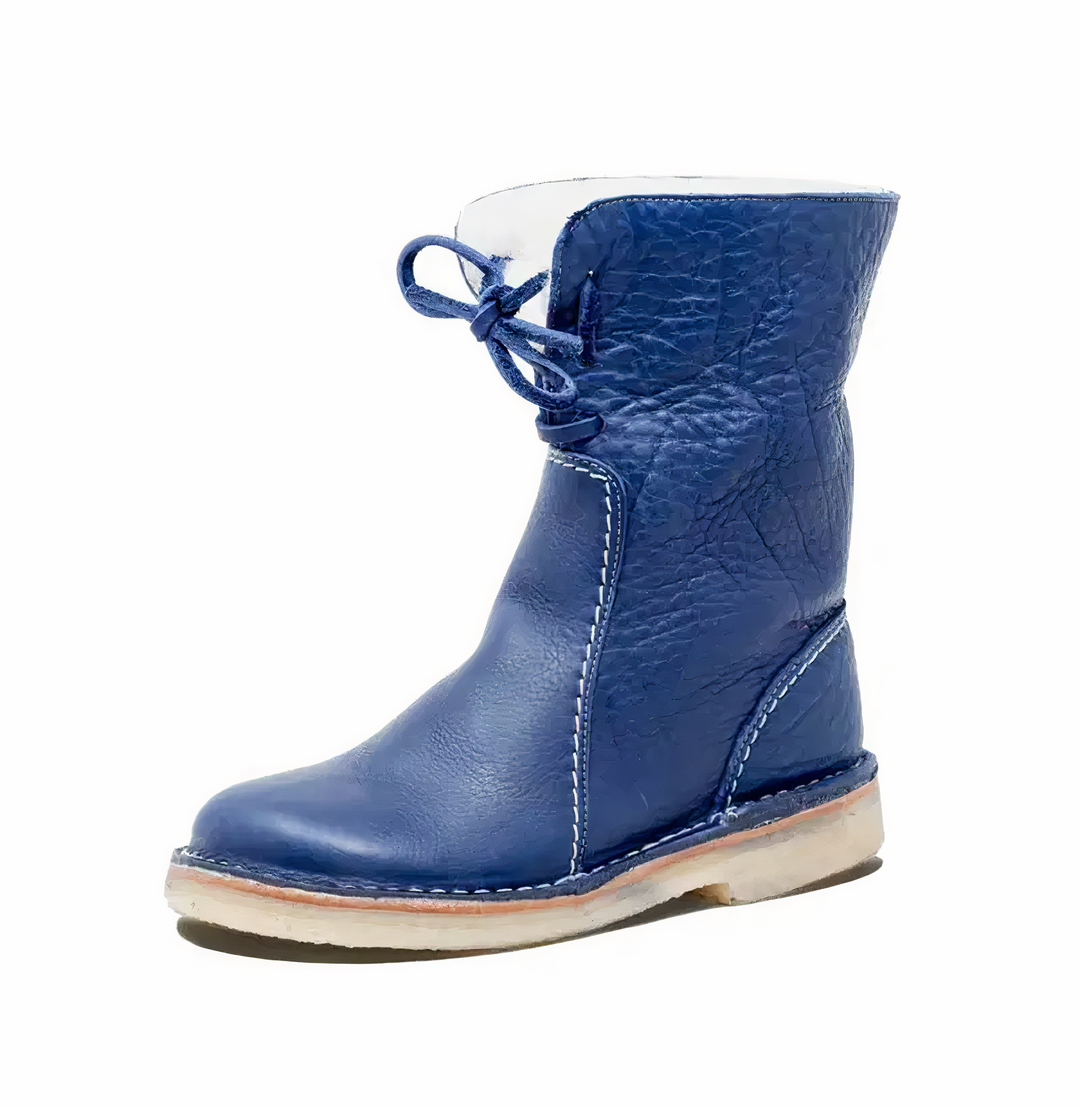 Sahasra | Casual Leather Mid-Calf Boots
