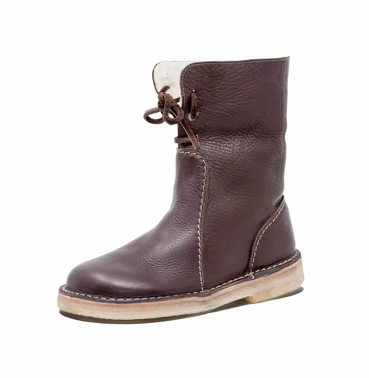 Sahasra | Casual Leather Mid-Calf Boots