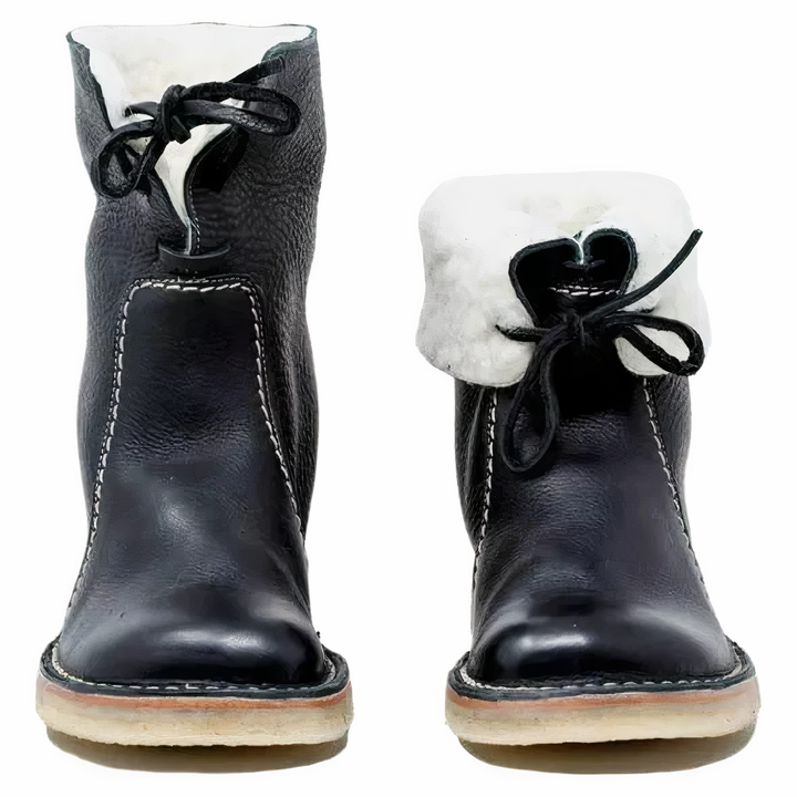 Sahasra | Casual Leather Mid-Calf Boots