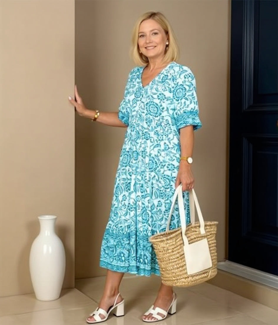 Sema | Elegant Floral Dress with a Breezy Vibe
