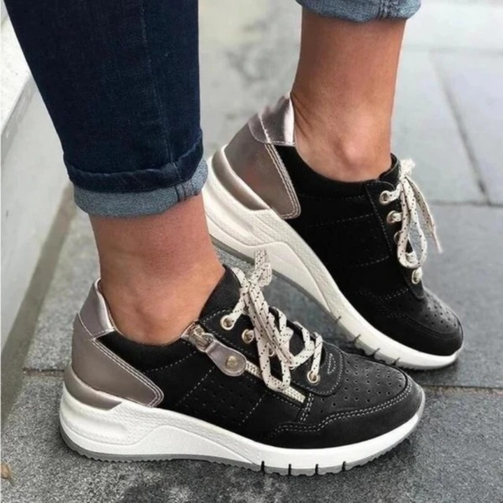 Tara – Lace-Up Wedge Sole Sneakers