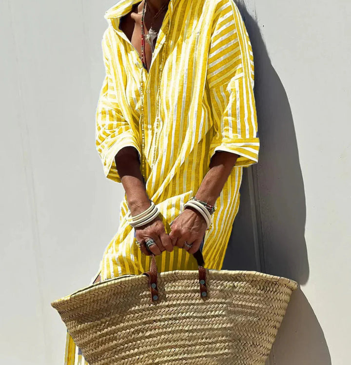 Regan | Striped Shirt Dress