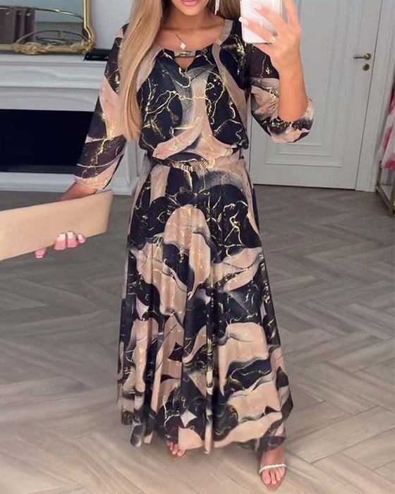 Cerelia | Line Maxi Dress