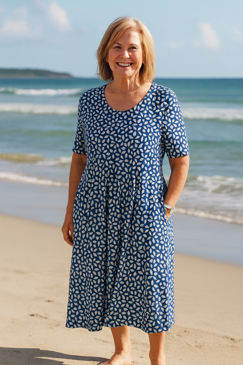 Sara | Dress - Elegant Flow –Tummy-Friendly Design