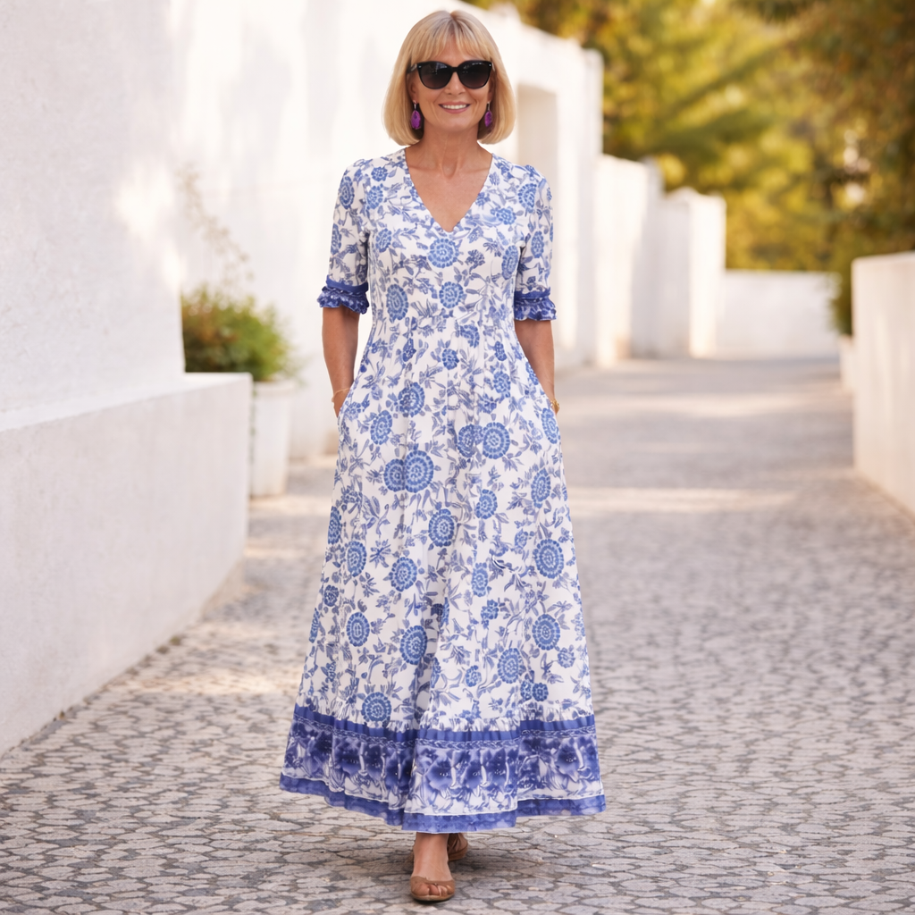 Ainsley | Elegant Floral Dress with a Breezy Vibe