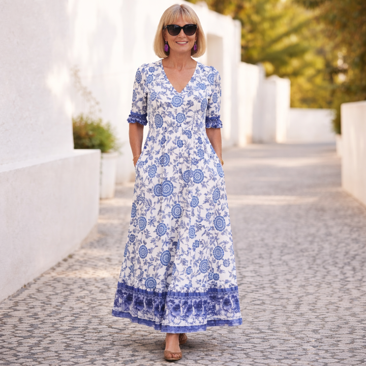 Ainsley | Elegant Floral Dress with a Breezy Vibe
