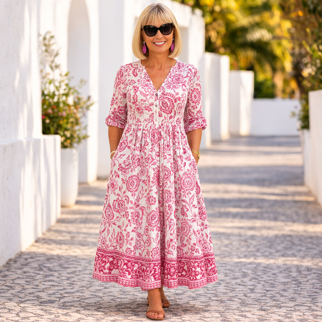 Ainsley | Elegant Floral Dress with a Breezy Vibe