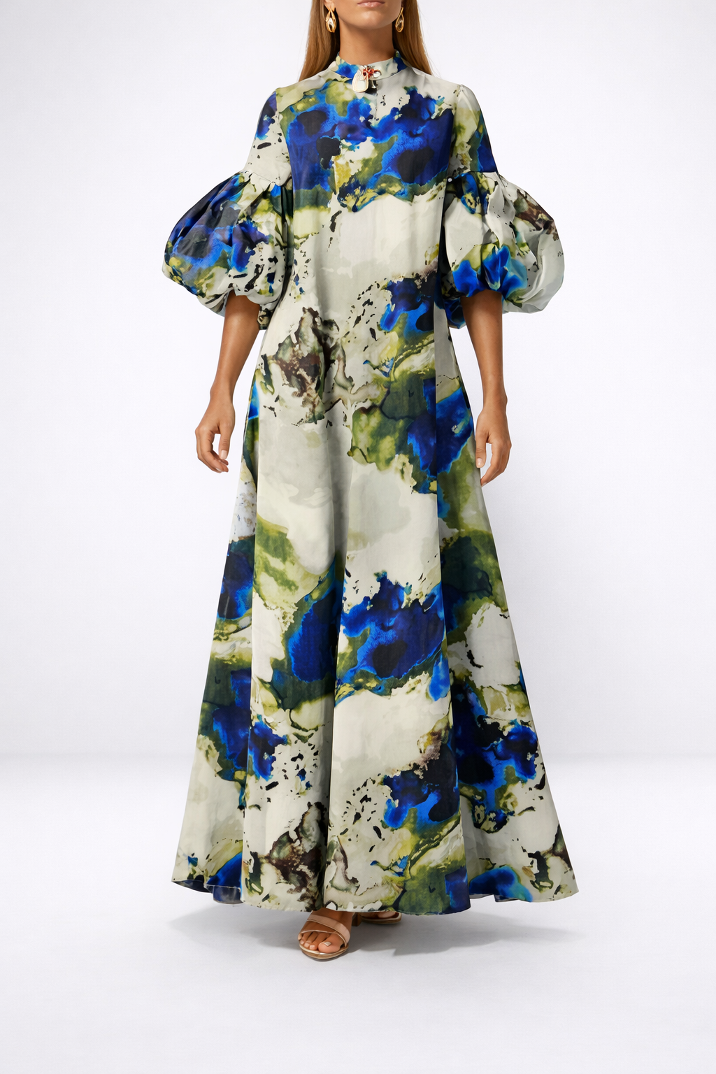 Sequoia | Elegant Watercolor Maxi Dress