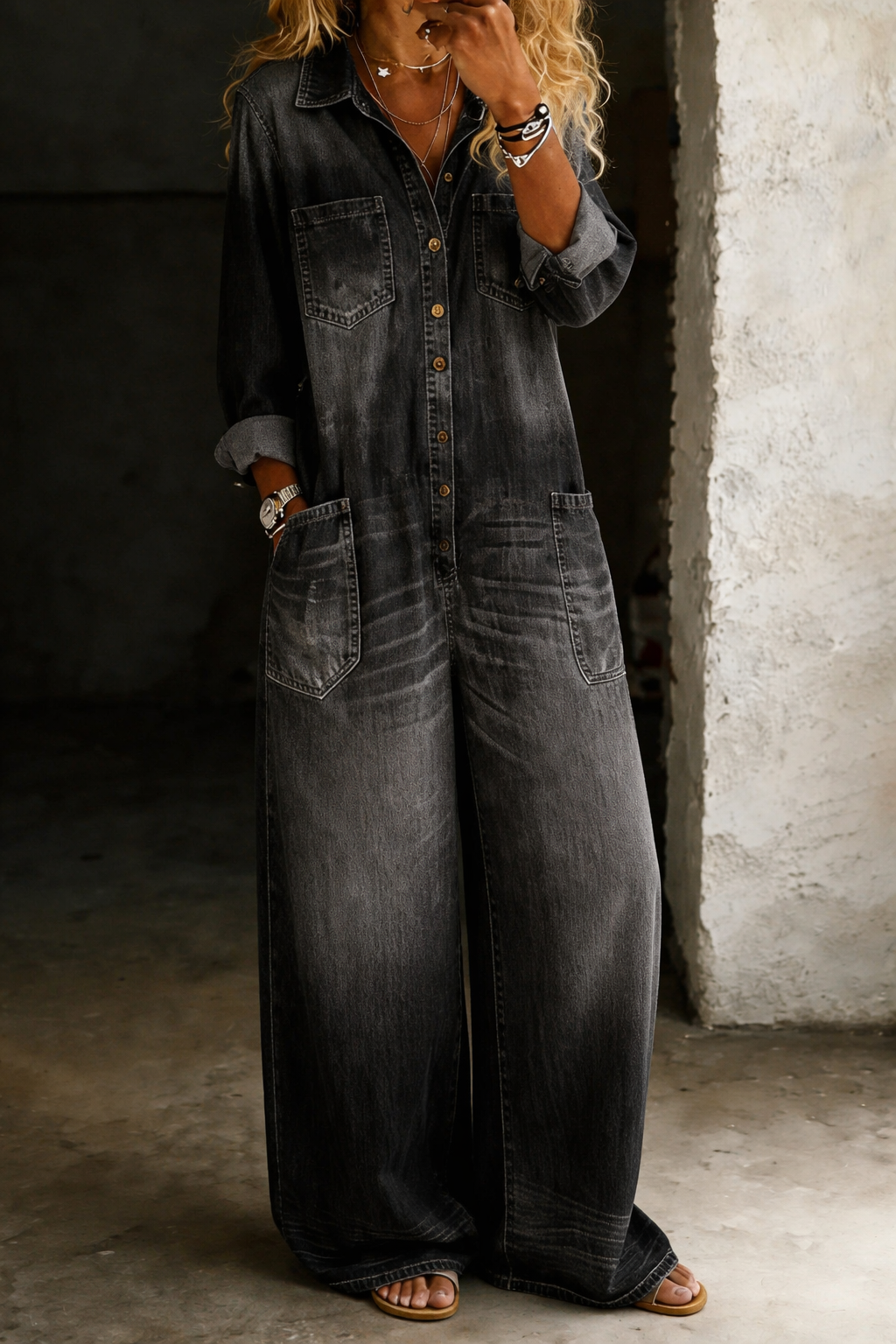 Scarlett | Comfort Denim Jumpsuit