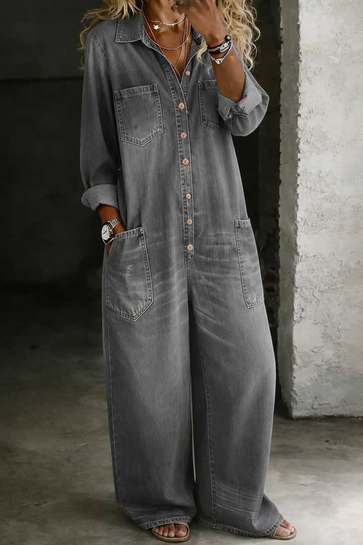 Scarlett | Comfort Denim Jumpsuit
