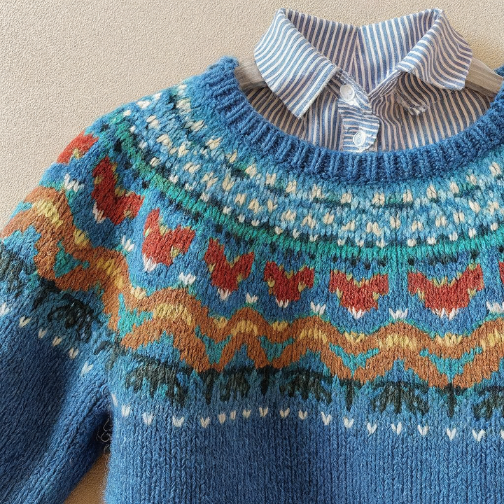Kate – Fair Isle Knit Sweater